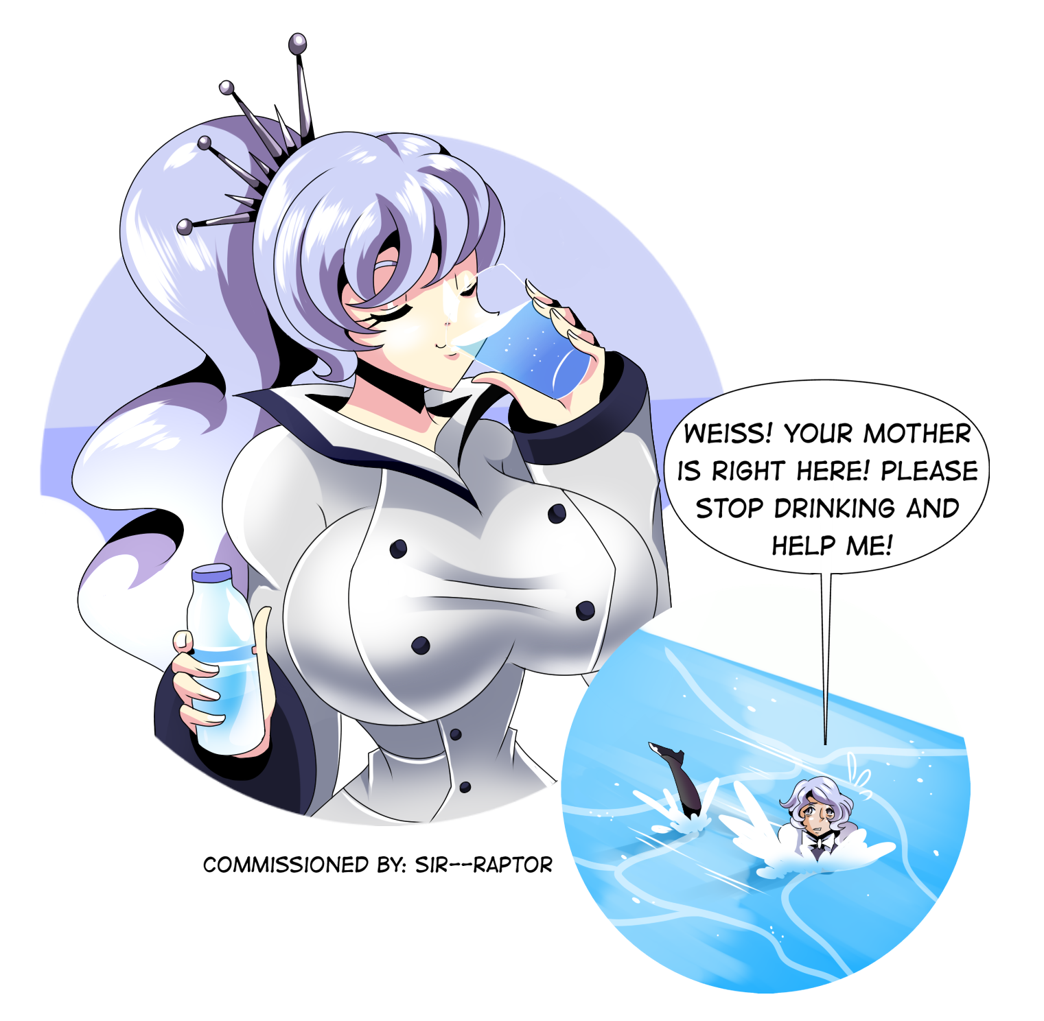 Weiss about to drink Willow.png