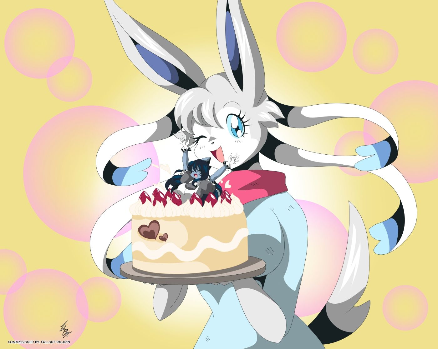 Alluria bursting out of a cake.jpg